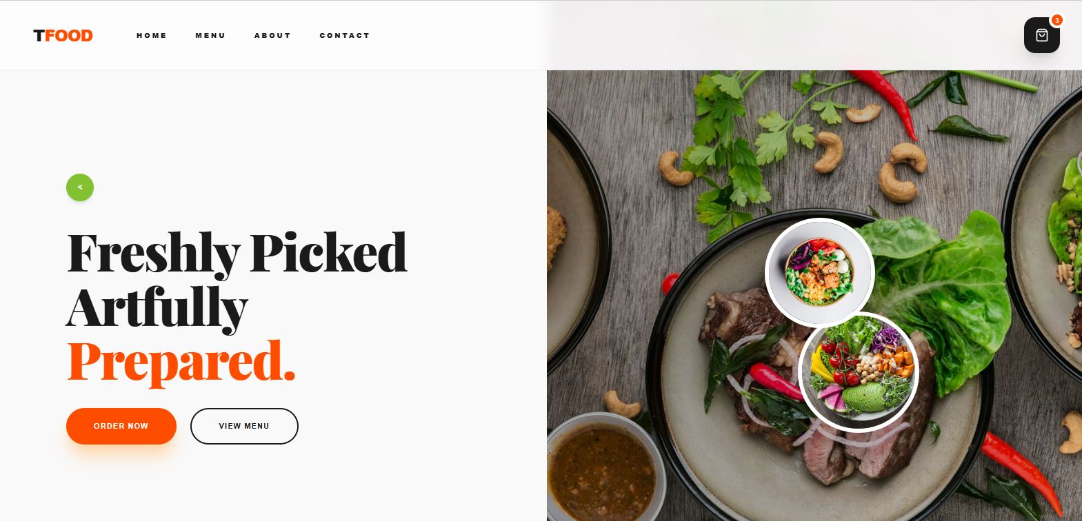 Gourmet Express Food Website